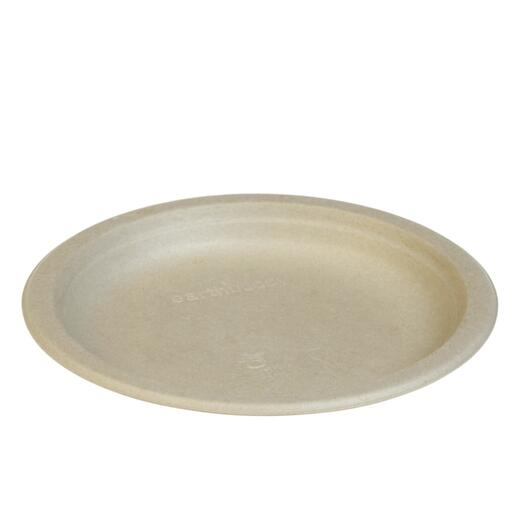 YAMA, Cukornád kerek tányér, 18 cm, natúr (N151)