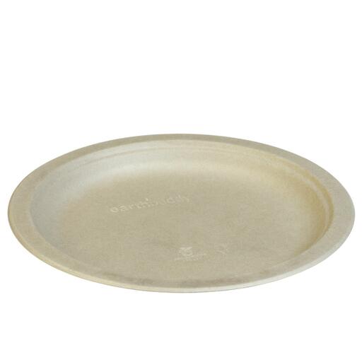 YAMA, Cukornád kerek tányér, 26 cm, natúr (N157)