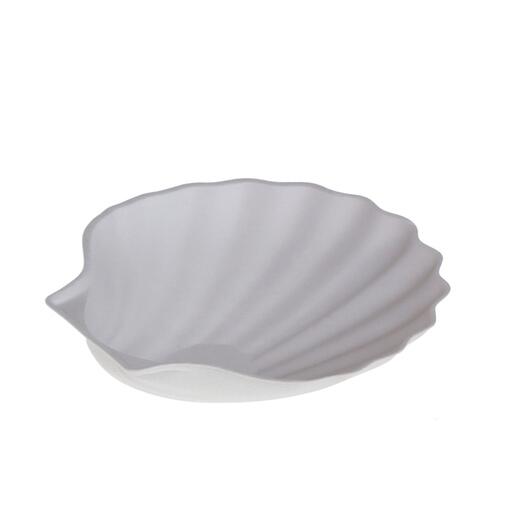 YAMA, Cukornád kagyló alakú tányér, 122×114×29 mm (14249)