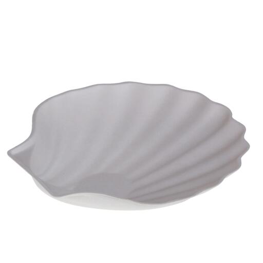 YAMA, Cukornád kagyló alakú tányér, 170×163×29 mm (14250)