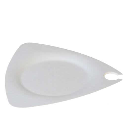 YAMA, Cukornád trigon tányér pohártartóval, 268×257×10 mm (N462)