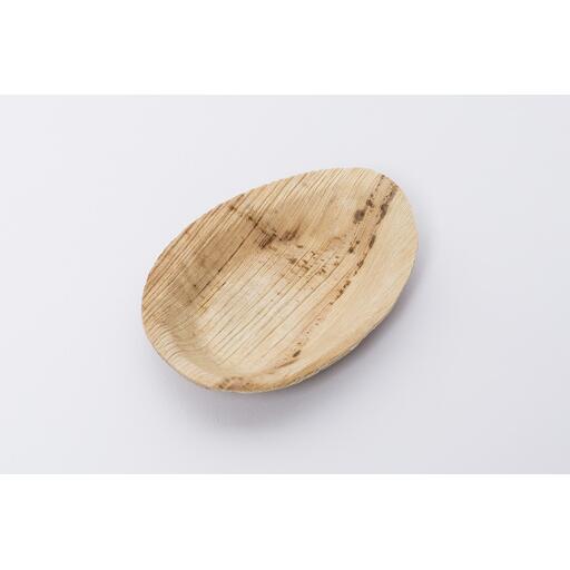 YAMA, Pálmalevél ellipszis alakú tányér, 9x6 cm (N138)
