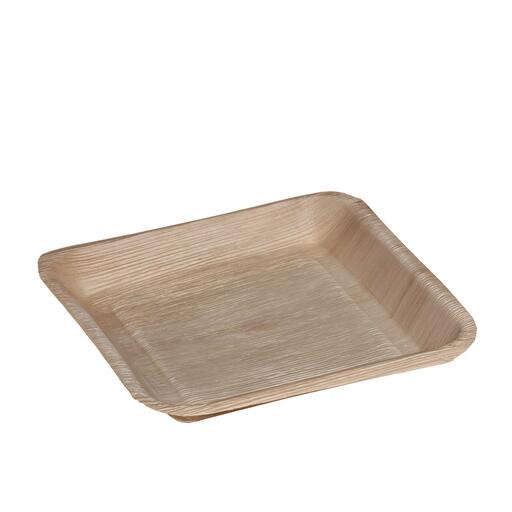 YAMA, Pálmalevél négyzet alakú tányér, 24×24 cm (5040)
