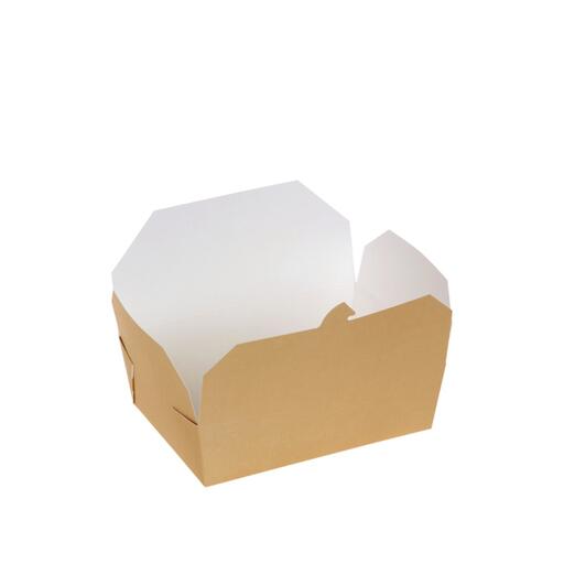 YAMA, Papír ételszállító doboz PLA bevonattal, 200×140×65mm (15775)